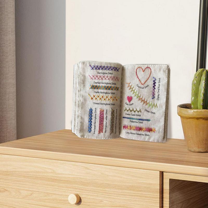 Книга по шитью Инструкции по вышивке для любителей шитья Креативная семейная вышивка Книга на кольцах для женщин Жены Мамы