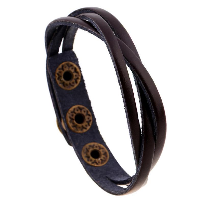 Разноцветные японские и корейские плетеные кожаные браслеты - модные аксессуары из натуральной кожи