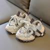 Children's sports shoes with soft soles, new autumn model, boys' mesh breathable dad shoes, non-slip girls' running shoes, trendy