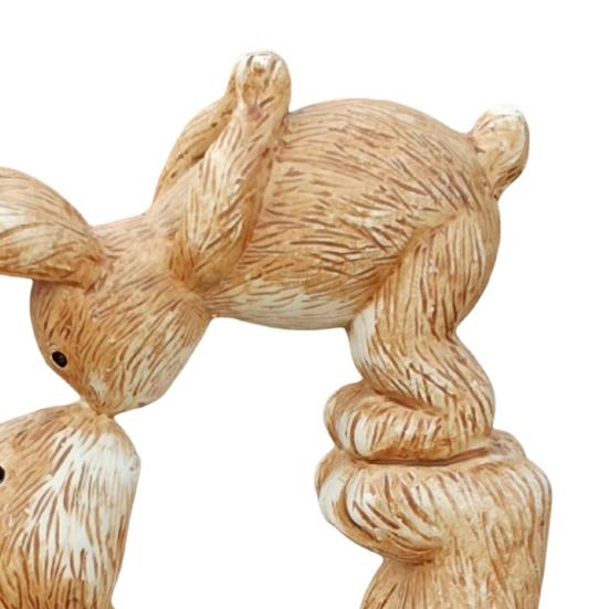 Статуэтка кролика из смолы Yousheng, скульптура кролика для занятий йогой, родитель и ребенок, пасхальный кролик, украшение для сада, двора, домашнего декора, настольная демонстрация