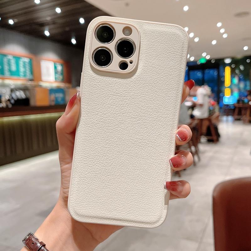Роскошный кожаный текстурированный чехол для iPhone 15, 14, 11, 12, 13 Pro MAX Mini XR X XS 7 8 Plus SE 2022, силиконовый противоударный чехол с квадратной рамкой