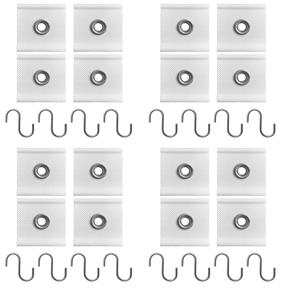 4 шт. S-образные крючки-клипсы для кемпингового тента, вешалки для палатки для автодома, вешалки для фонарей с отверстиями, караван-кемпер для дома, автоаксессуары