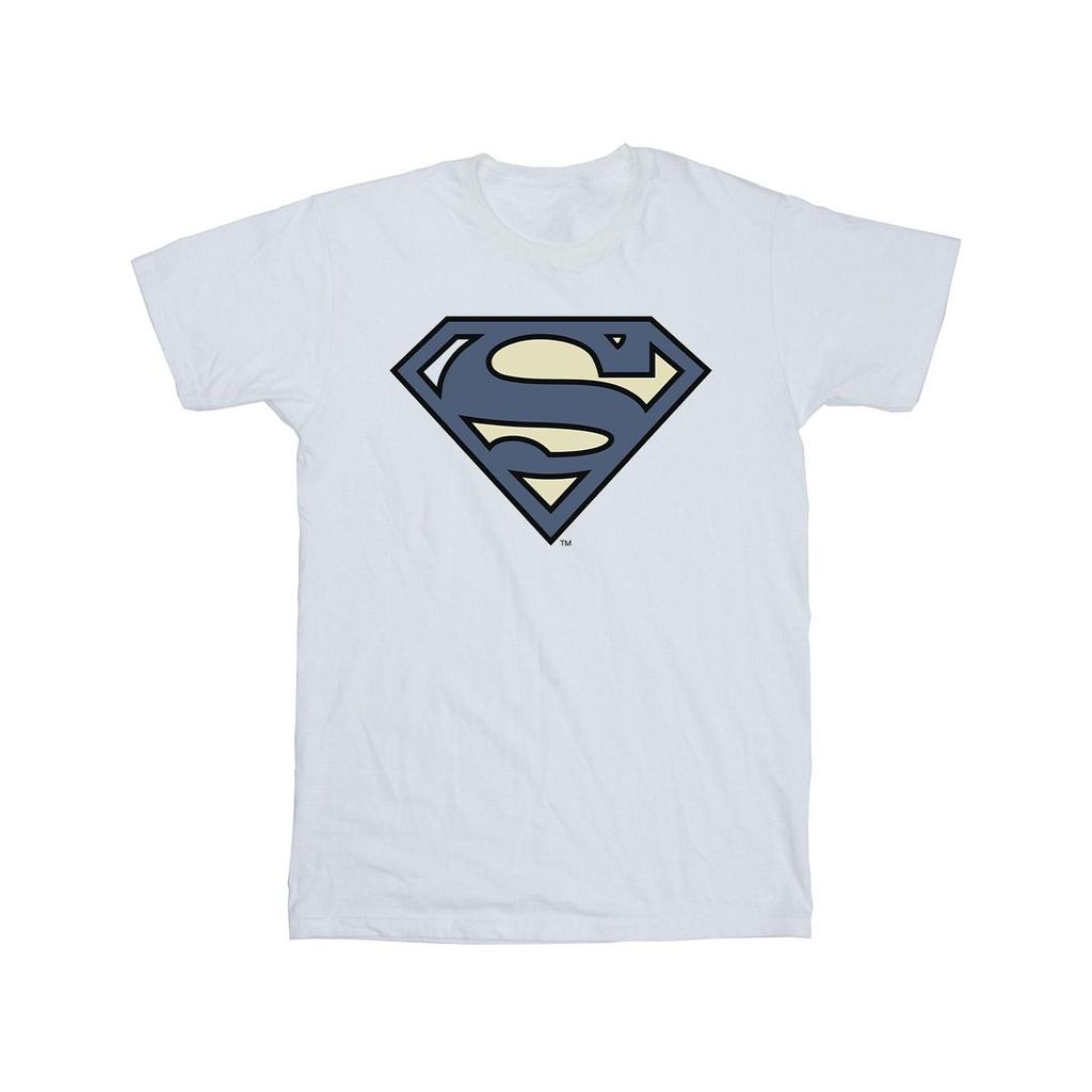DC Comics Mens Superman Indigo Blue Logo T-Shirt