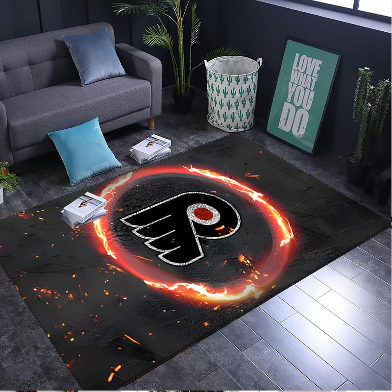 Philadelphia Flyers Rug Area rug for Livingroom, Bedroom, Palyroom, Chair Rug, Office Rug, Floor mat, Large Size Fan Christmas Birthday gift
