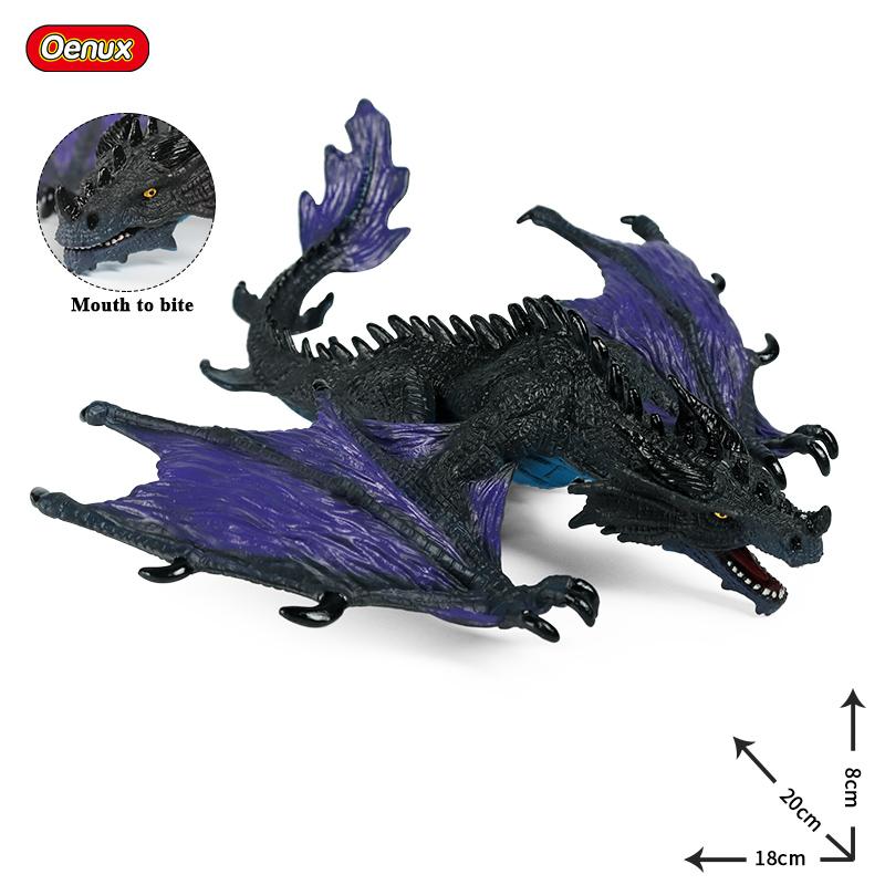 Oenux Оригинал Дикие Динозавры Мифический Дракон Животные Модель Огненный Бык Осьминог Монстр Краб Фигурки Коллекция для Детей Игрушка Подарок