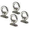 Mitoland M6 Eye Bolts, Hanging Bolts, Set of 4, SUS316 Stainless Steel, Corrosion-Resistant, High-Strength, Rust-Resistant, for Fixing Furniture, DIY,