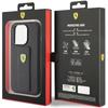 Ferrari Grip Stand Metal Logo Case For Iphone 15 Pro - Black