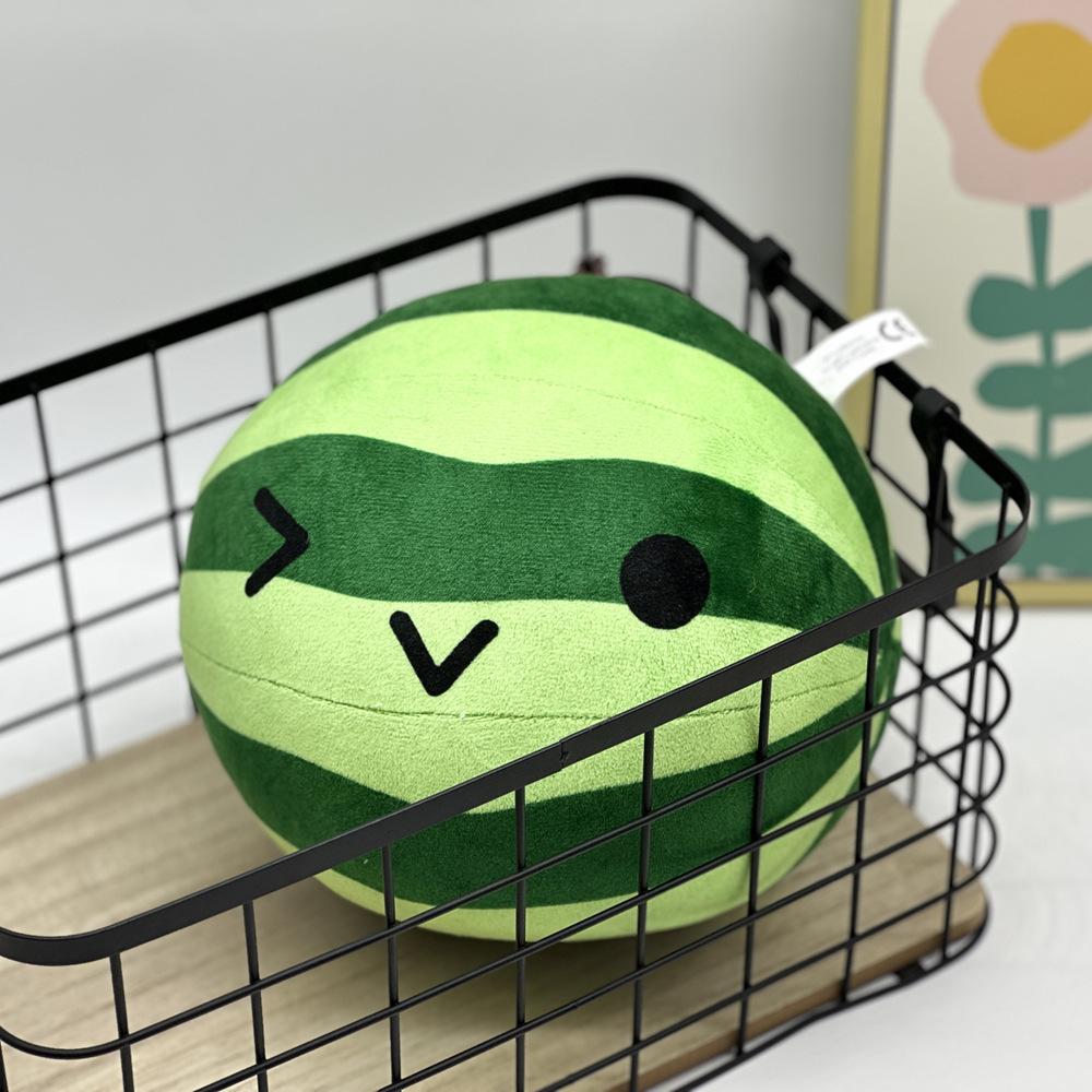Новая плюшевая кукла Suika Game Fruit Game Blink Watermelon Plush Doll