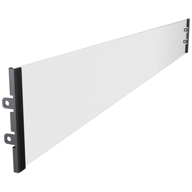 Fireplace Bioethanol 900x400 DELTA Black Flat Long Burner Glass Set