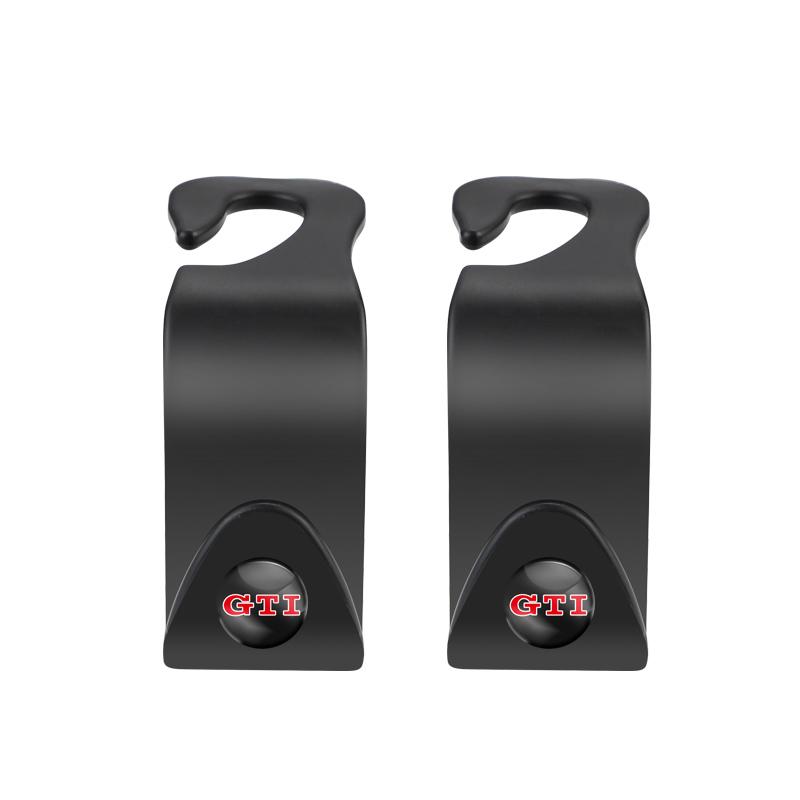 Car Sticker Hub Caps 2Pcs Car Seat Back Hooks Auto Accessories For Volkswagen VW RLine R Golf Amarok T5 ID3 Tiguan T-Cross Polo