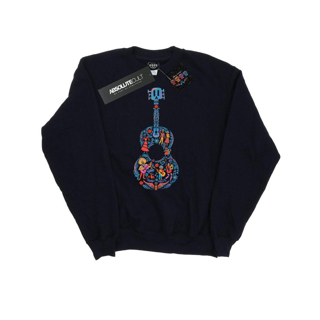 Disney Womens/Ladies Coco Guitar Pattern Sweatshirt