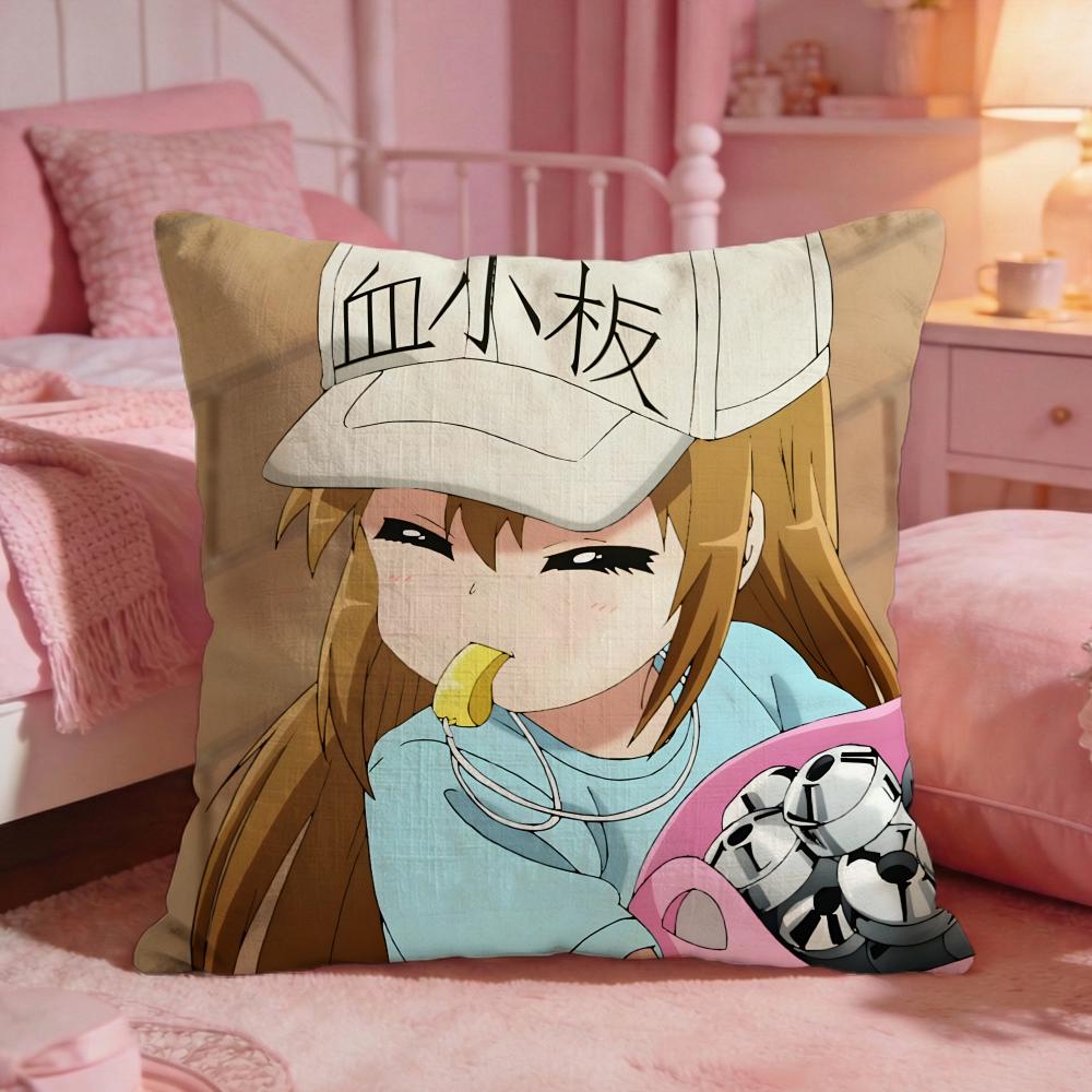 CCells At WWorks Anime Cushion Cover Premium Comfort Reversible Pillow Cove Two In One Design For Any Room Car Interior