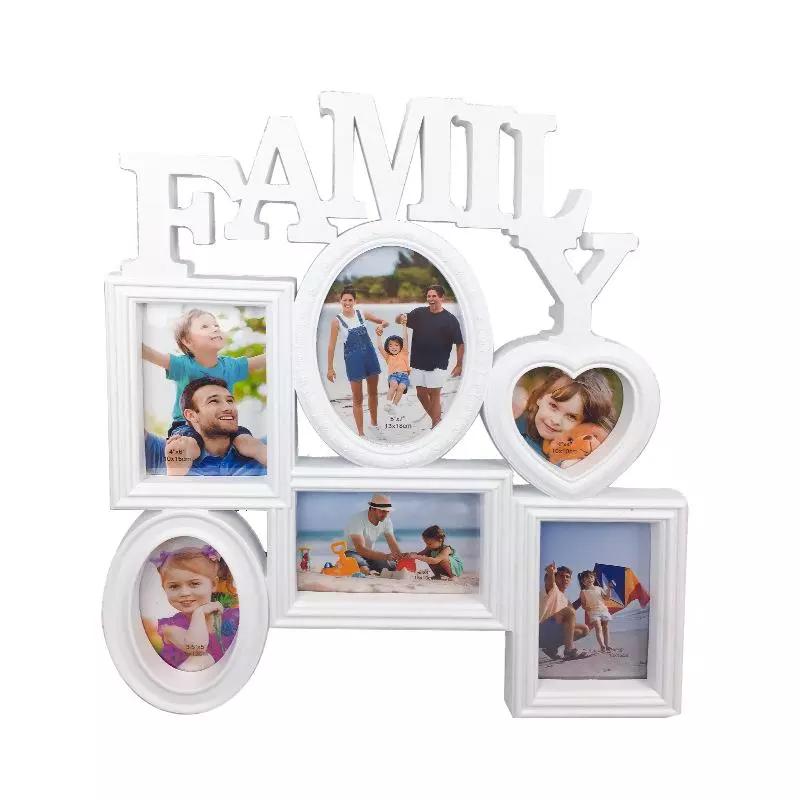 Modern Vintage Family Photo Frame Wall Hanging Picture Holder Photo Wall Photos Frames Sticker for Home Living Room Decoration