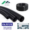 Огнестойкая полипропиленовая гофрированная труба ПЭ гофра для защиты электрика