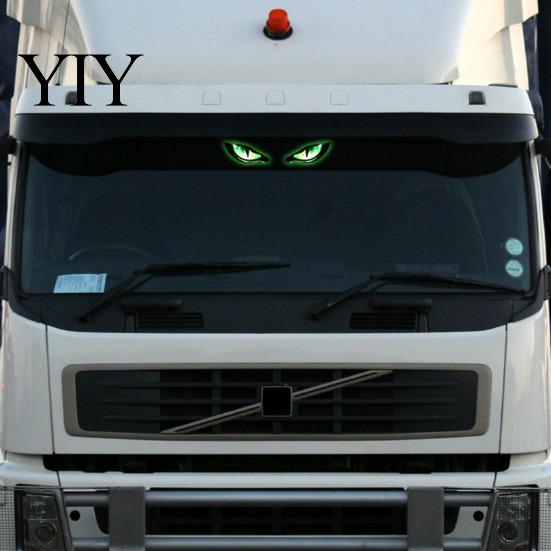 Automotive Interior Accessories Solar Devil Eyes Light for Windshield, Magnetic Installation Window Warning Sign with Three Custom Car Display
