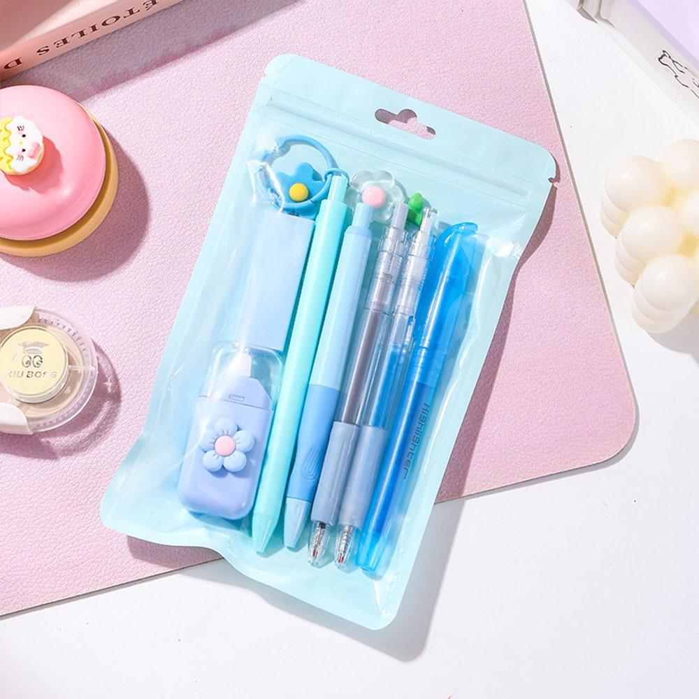 8-in-1 Gel Pen Macaron Color Highlighter Durable Correction Tape  Back To School