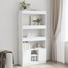 VidaXL Highboard White 92x33x180 Cm Engineered Wood, Bookcase, Modern Bookcase, Bookshelf, 3309618