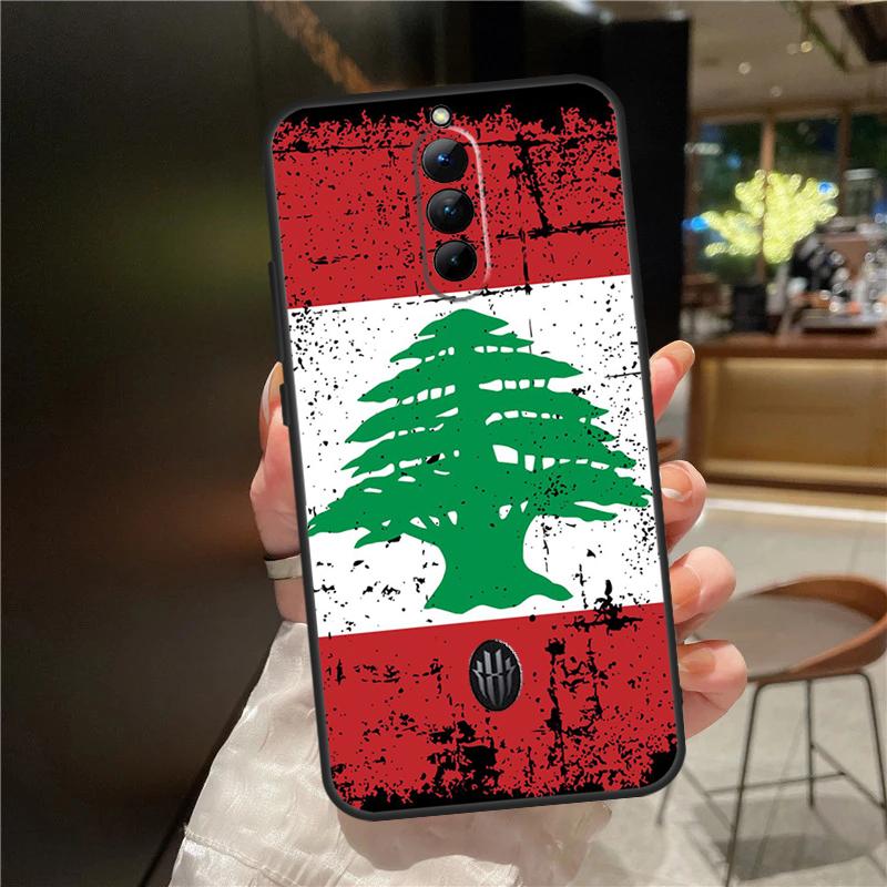 Lebanon Flag Map Case For Red Magic 9 8S 8 Pro Plus Cover For ZTE Nubia Red Magic 6S 7S 6 7 Pro 6R 5S 5G