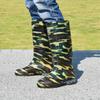 Water Shoes High Tube Camouflage Long Tube Rain Shoes Anti-men Rain Boots Velvet Water Boots Oil Rubber Shoes