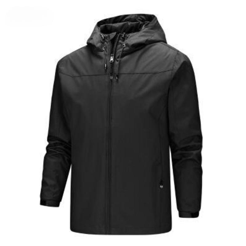 Cozy Up Men's Packable Rain Jacket Lightweight Rain Shell Jacket with Hood Waterproof Raincoat for Cycling