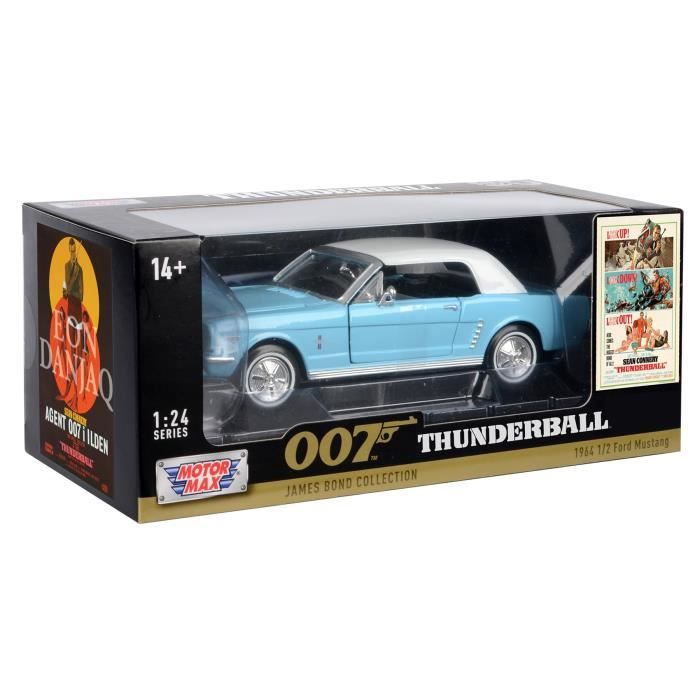 Véhicule Miniature - Ford Mustang 1964 - Échelle 1:24 - James Bond - Thunderball