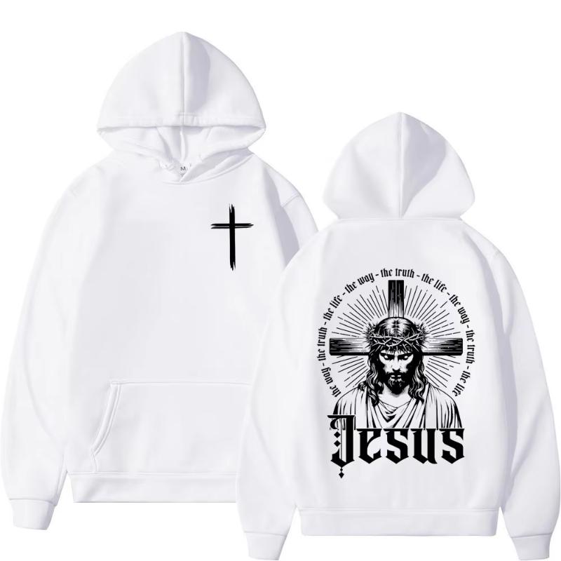 Христианский Иисус Библейское Изречение Стих Вера Толстовки Мужская Женская Одежда Мода С Длинным Рукавом Свитшоты Флис Свободный Пуловер