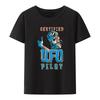 Ufo Drivers License Graphic Tshirts Extraterrestrial Print Top Tee Tshirt Same Style New Arrival Camisa Trend Gold Printing