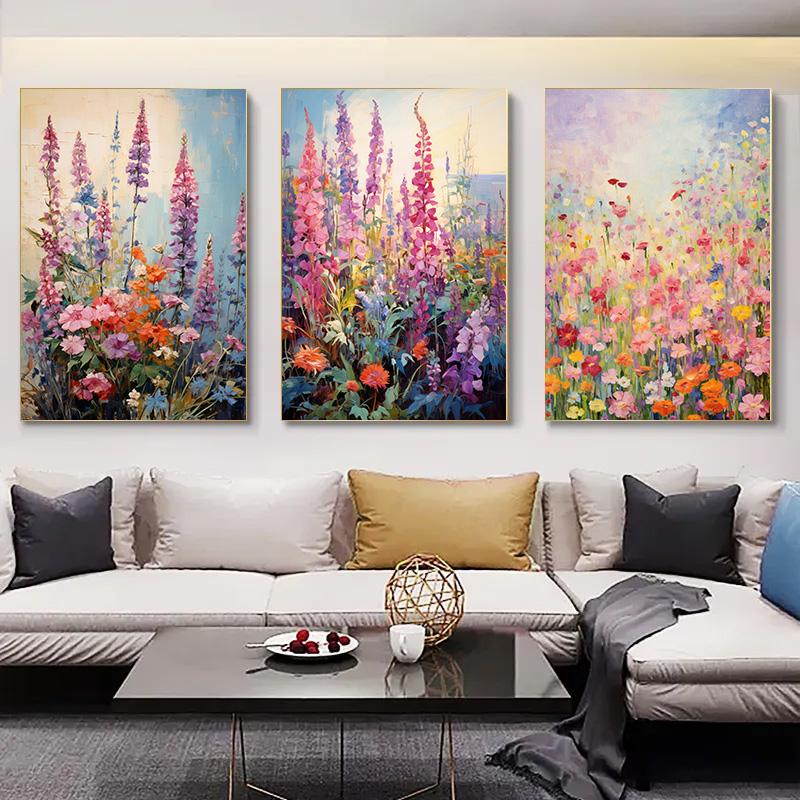 Печать на холсте Декорация Домашний декор Картины для интерьера Потрясающие цветы Постеры для настенного искусства Картина на холсте Растения 1 шт. Комната