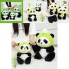 Adorable Panda Plush Toy With Frog Ice Cream And Bee Headpiece For Fun Gifts