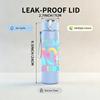 1PC Its My 10th Birthday Rainbow Print 750ml Color Plastic Sports Water Bottle Leakproof Flip Straw Lid Suitable for Sports Office Home Use