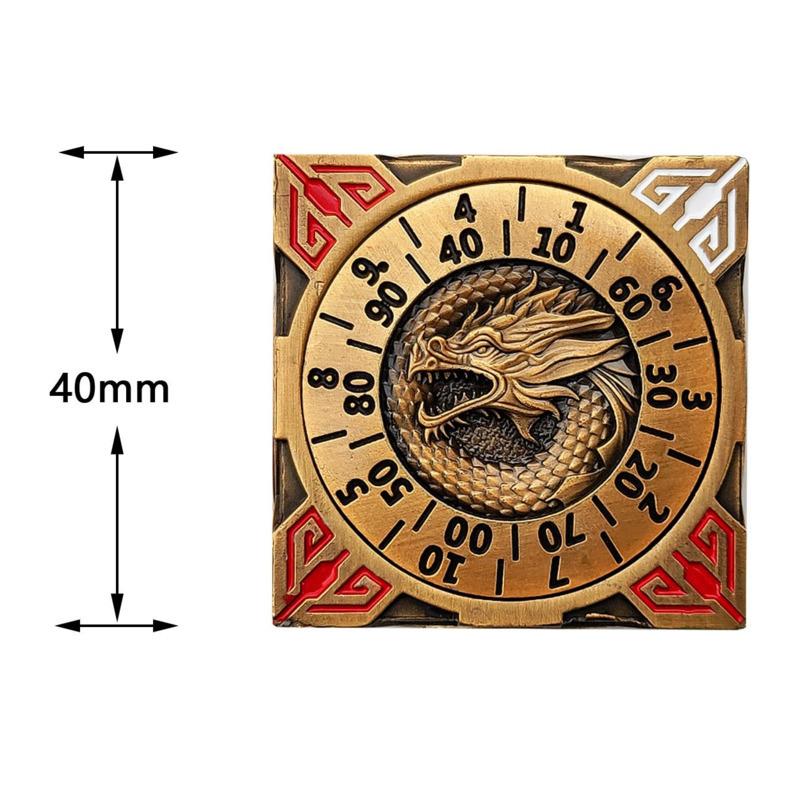 7-в-1 шестигранные вращающиеся игральные кости DND для ролевой игры Dungeon And Dragon, игральные кости D4, D6, D8, D12, D20, D10/% с многогранным колесом