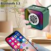 Mini Mirror Bluetooth Speaker Wireless Outdoor Heavy Bass Soundbar RGB Atmosphere Light MP3 Music Player with TF Card USB Slot