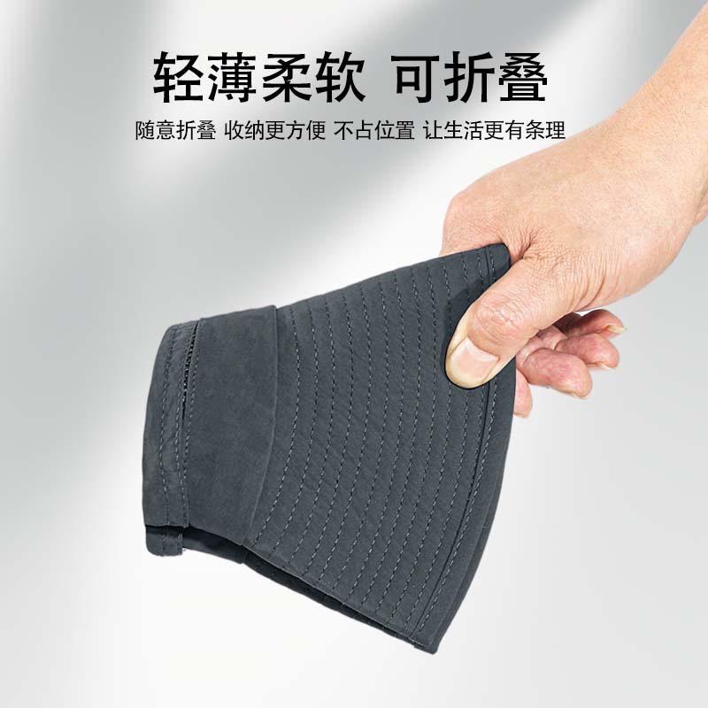 Summer Big Head Circumference Outdoor Mountaineering Hat Men's Anti-ultraviolet Big Eaves Sunshade Bucket Hat Women's Foldable Sunscreen Hat