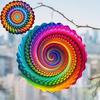 1 шт. Яркий многоцветный 3D металлический ветряной спиннер в виде мандалы - Причудливый подвесной декор в классическом стиле, с радужным дизайном и сезонной универсальностью