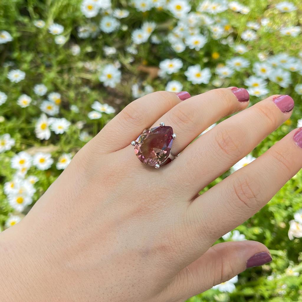 Серебряное кольцо с турецким диаспором, кольцо из султанита, турецкие украшения, кольцо ручной работы, кольца для женщин, подарок для женщин, изменение цвета