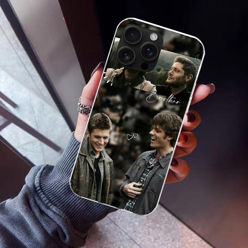 Babaite Supernatural SPN Чехол для телефона Дин и Сэм для iPhone 17 Air 11 13 Mini 14 15 Plus 16 12 Pro Max 16E SE 7 8 Узор Мягкий T