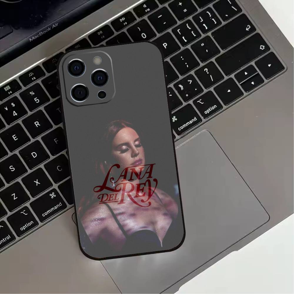 Чехол для телефона L-Lana D-Del Rey для iPhone 17,16,15,14,13,12,11 Plus,Pro Max,XS, Мягкий силиконовый черный чехол
