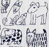Marushin Lisa Larson Sketch Dog Bath Towel, 100% Cotton, Lisa Larson, Gift, Birthday, Mother's Day, Item Number 6805007700