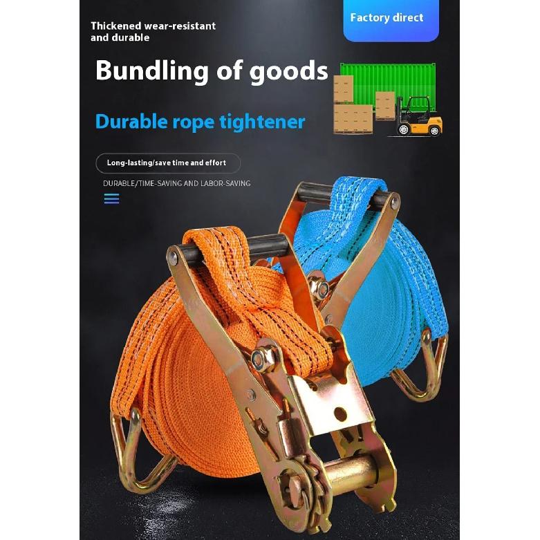 Motorcycles Strap Load Fixing Belt Sling With Ratchet Elastic Rope With Hook Car Ties for Cargo Fastening Sentry Atv Accessory