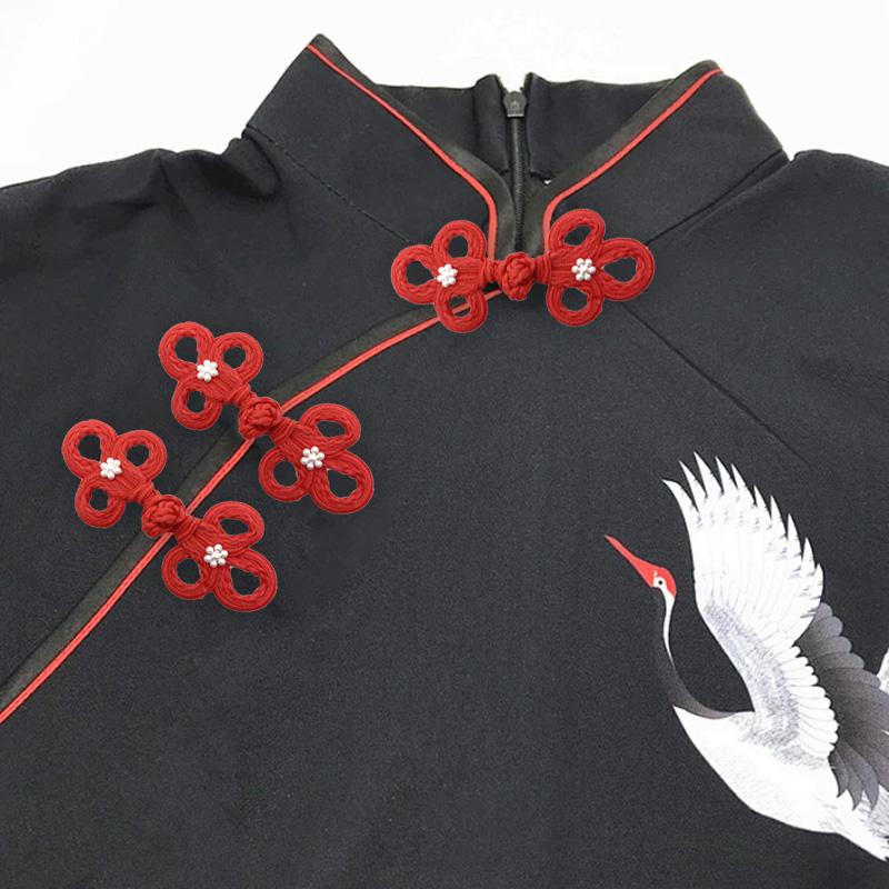 1 шт. Китайский узел в китайском стиле с цветком сливы, сделай сам, аксессуары для одежды ханьфу, ручная работа, пуговица для ципао, жемчуг