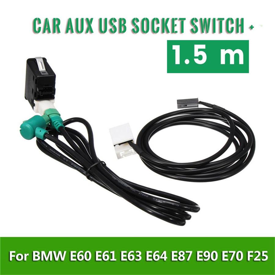 USB AUX IN провод для BMW CIC CD Host E60 E61 E63 E64 E87 E90 E70 F25 F01 F02 F03