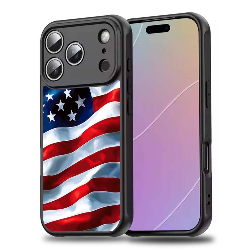 A-America USA F-Flag Phone Case For iPhone 17,16,15,14,13,12,11,Pro,Max,Plus,Mini,SE4,E Magnetic Magsafe Wireless Charging