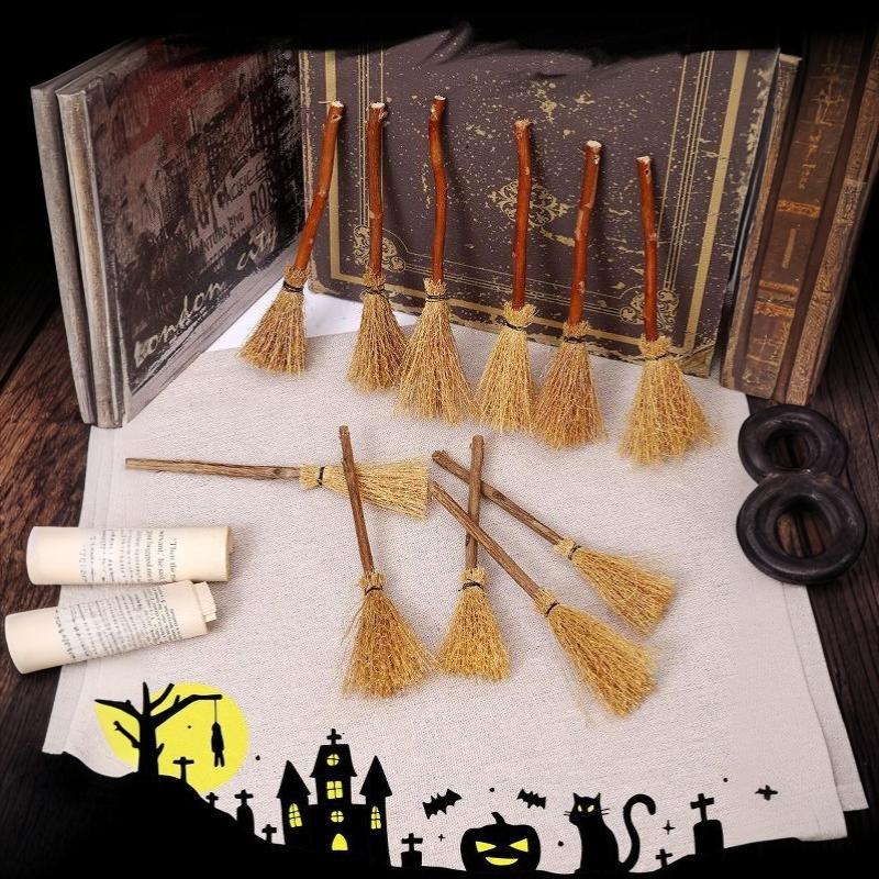 Хэллоуин украшения: Набор поделок из пампасной травы DIY 14 см