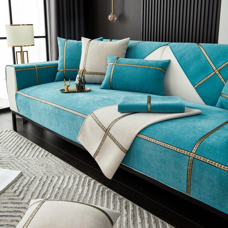 Подушка для дивана из синели Four Seasons, нескользящая подушка для дивана, подушка для сиденья, оконная подушка