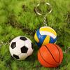 Volleyball Baseball Fun Keychains Car Pendant Key Ring Bag Pendant Ball KeyChain Key Holder