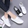 Летние белые женские туфли мокасины на плоской подошве дышащие мокасины женские мягкие повседневные туфли на плоской подошве