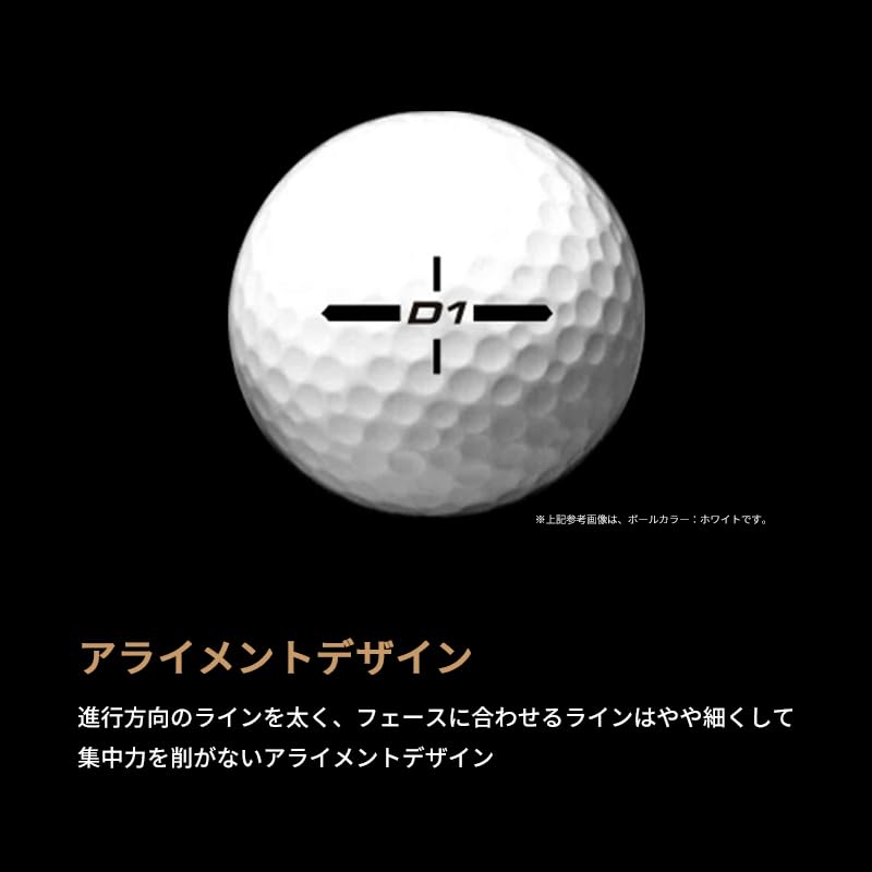 Мяч для гольфа Honma Golf D1, модель 2024 BT2401, зеленый, 3 дюжины, 36 мячей, дальность полета, оригинальная деревянная подставка