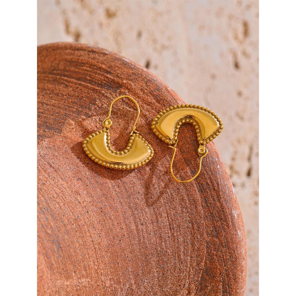 Yhpup Stainless Steel Fashion Ladies Bag Shape Drop Earrings Gold Color Waterproof PVD Plated Metal Charm Jewelry for Women
