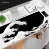 Black Personalized Mouse Pad Art Great Wave Computer Carpet Mouse Mat Japanese Mousepad XXL Gaming Accessories Office Desk Mat