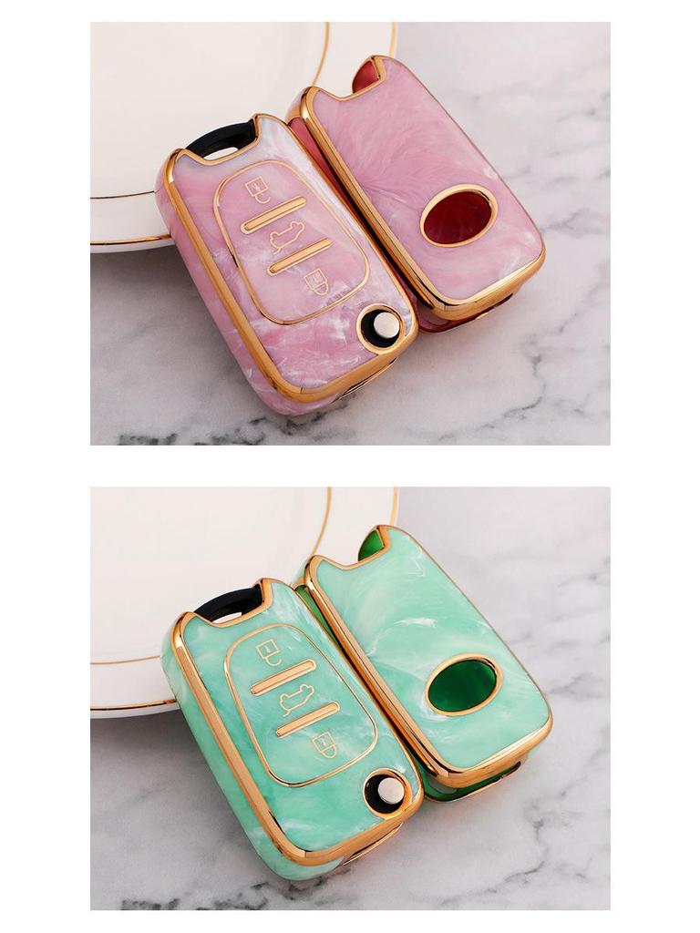 Стильный ТПУ чехол для ключа автомобиля для Sonata, ix35, Elantra - Полная складная защита